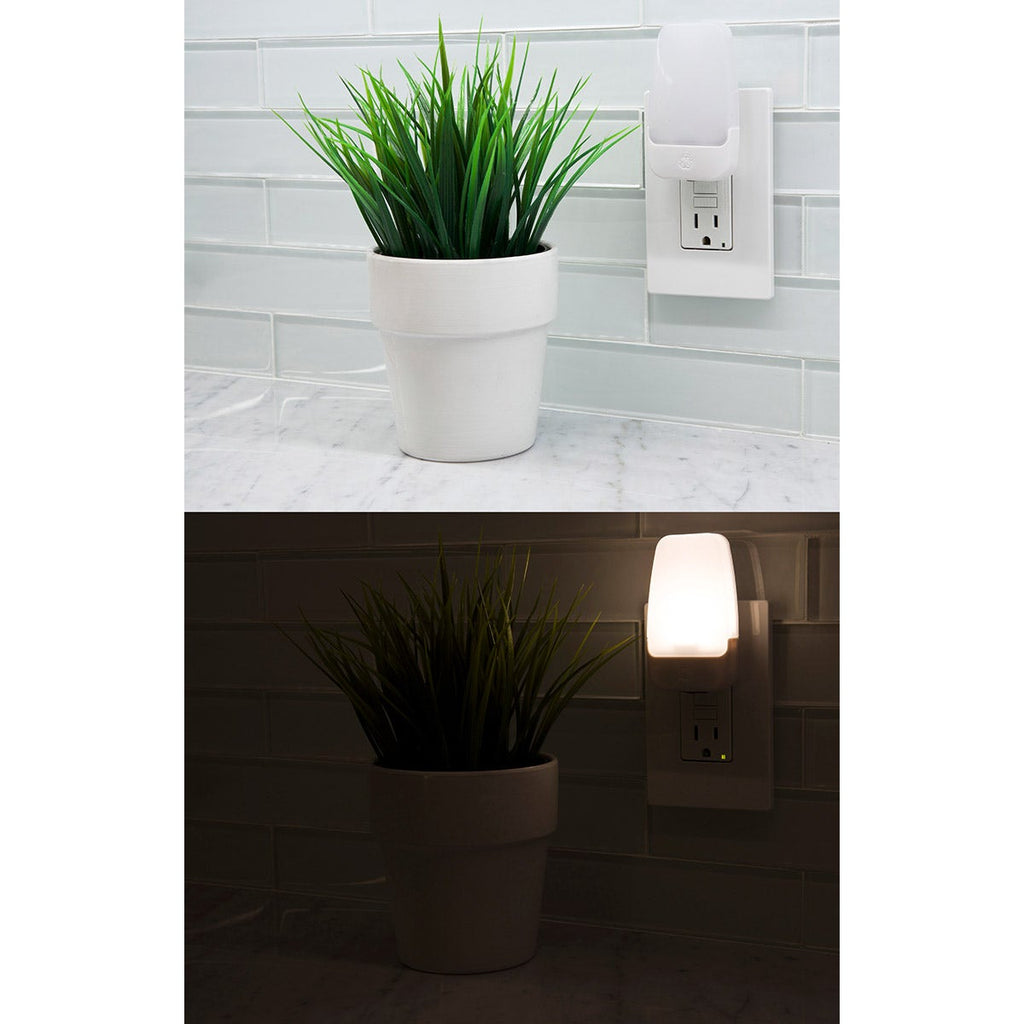 GE Light Sensing LED Night Light, White
