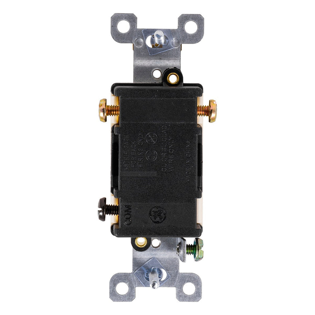 GE UltraPro Single Pole 3-Way Heavy-Duty Toggle Switch, White