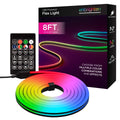 Enbrighten Indoor USB-Powered Color-Changing LED Flex Light with Remote, 8ft., Black