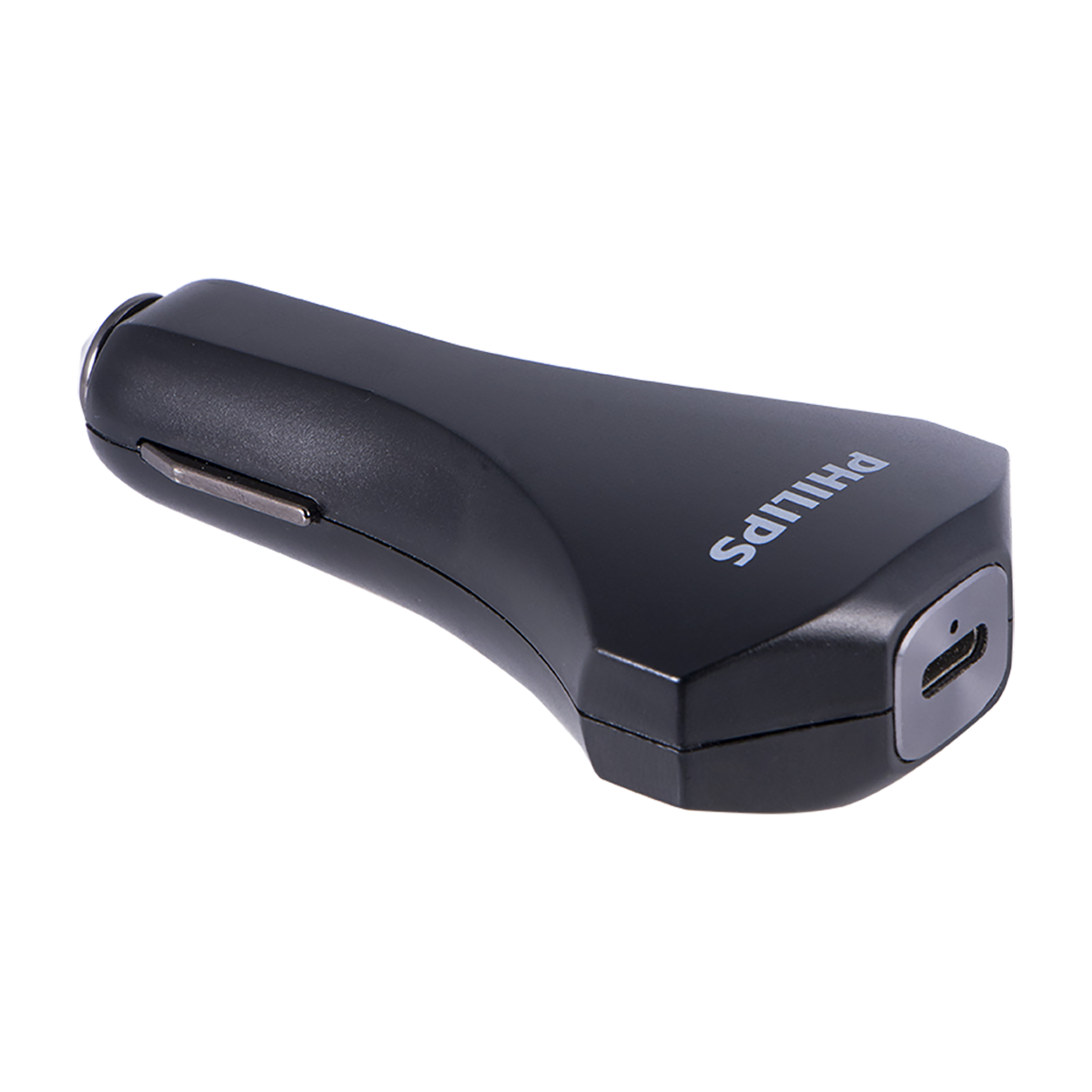 Philips 1-USB Car Charger with USB-C and Power Delivery, Black