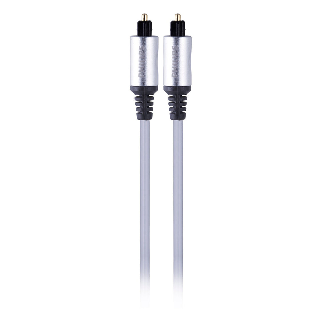 Philips Elite 6 ft. Toslink Cable, Silver