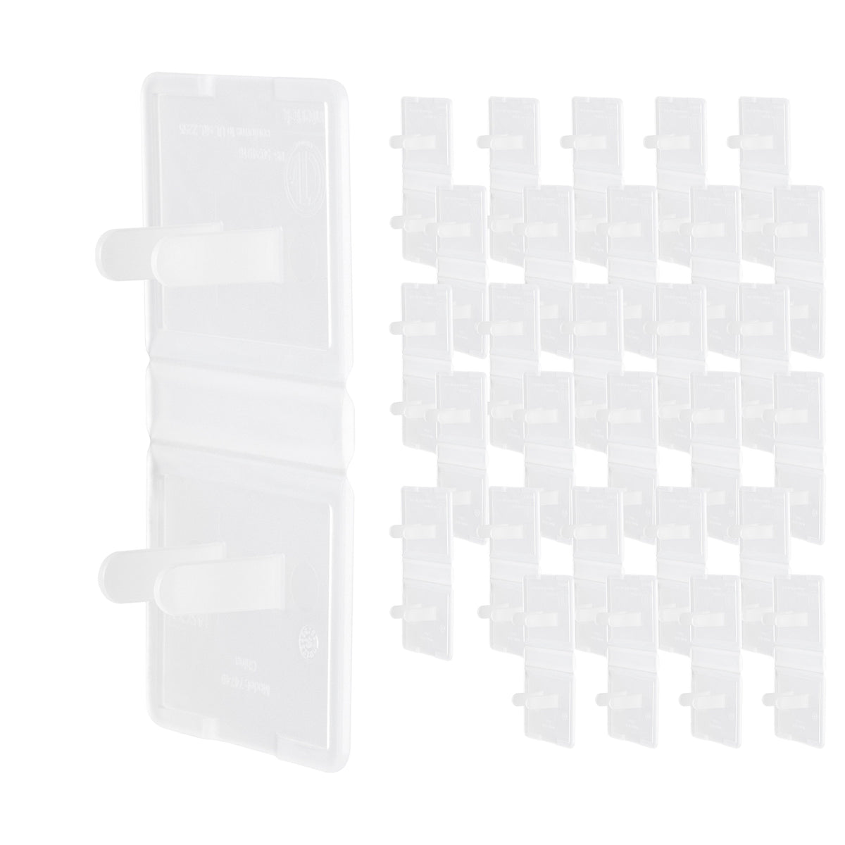 Power Gear Dual Flexible Outlet Safety Covers, White, 30 Pack