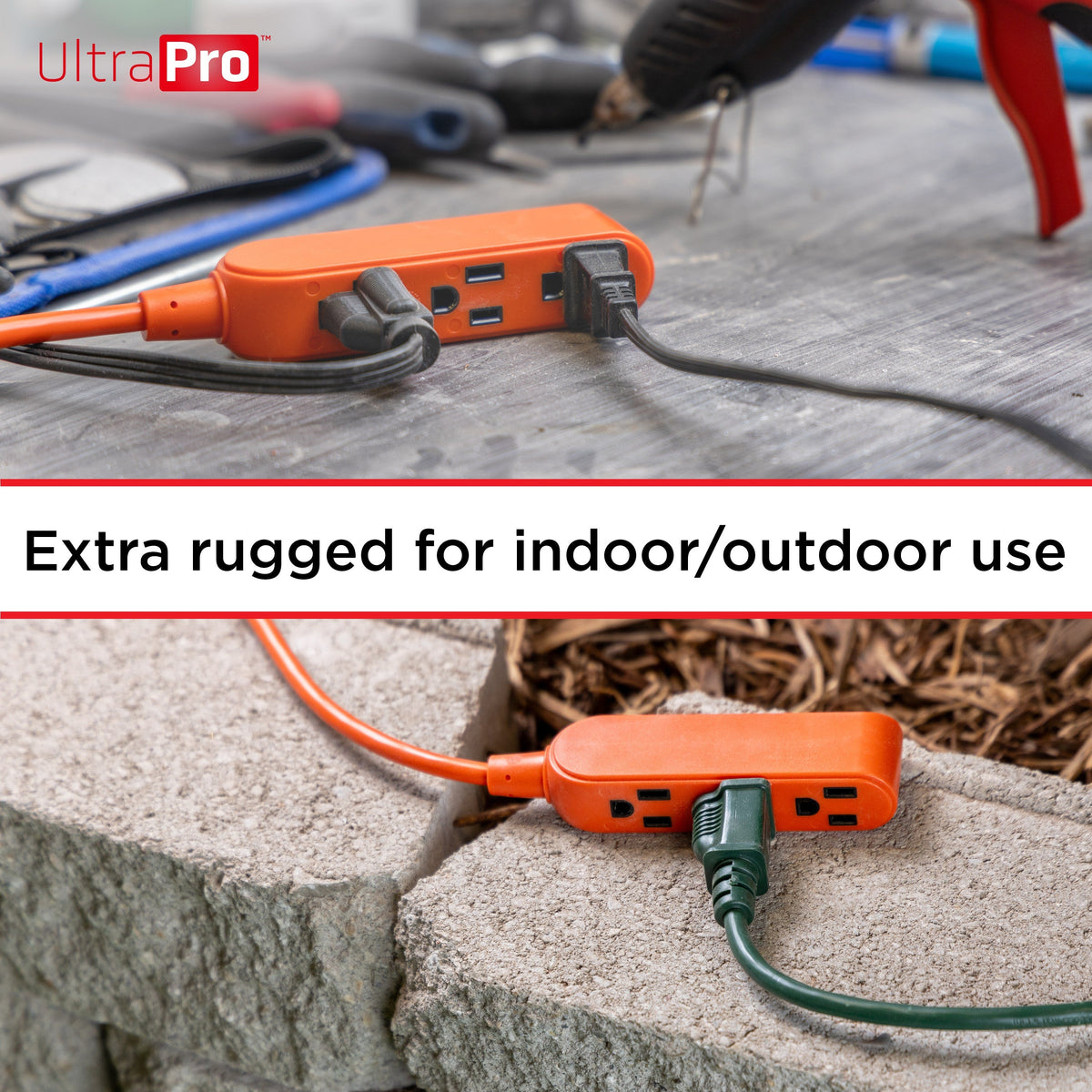 GE UltraPro 9ft. Outdoor Extension Cord, Orange