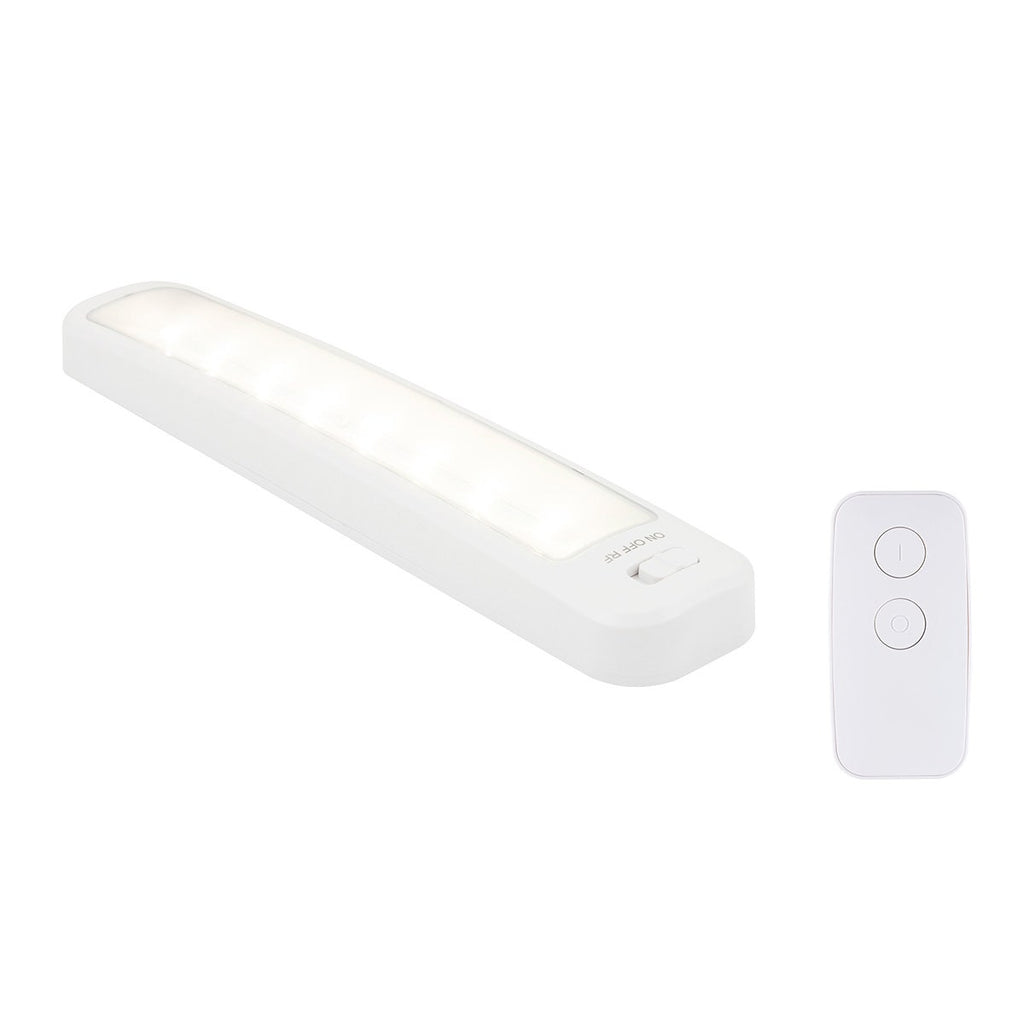 GE 12in. Battery Operated LED Light Bar with Remote, White