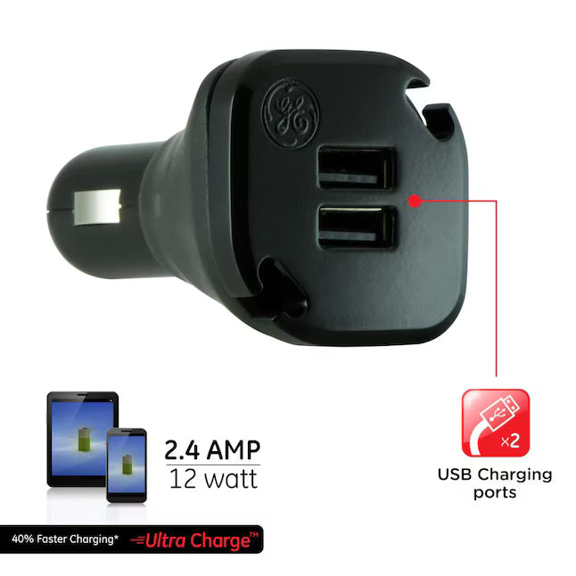 GE Pro Wrap-n-Charger 2 USB Car Charger