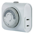 GE Indoor Plug-In 24-Hour Mechanical Timer, White