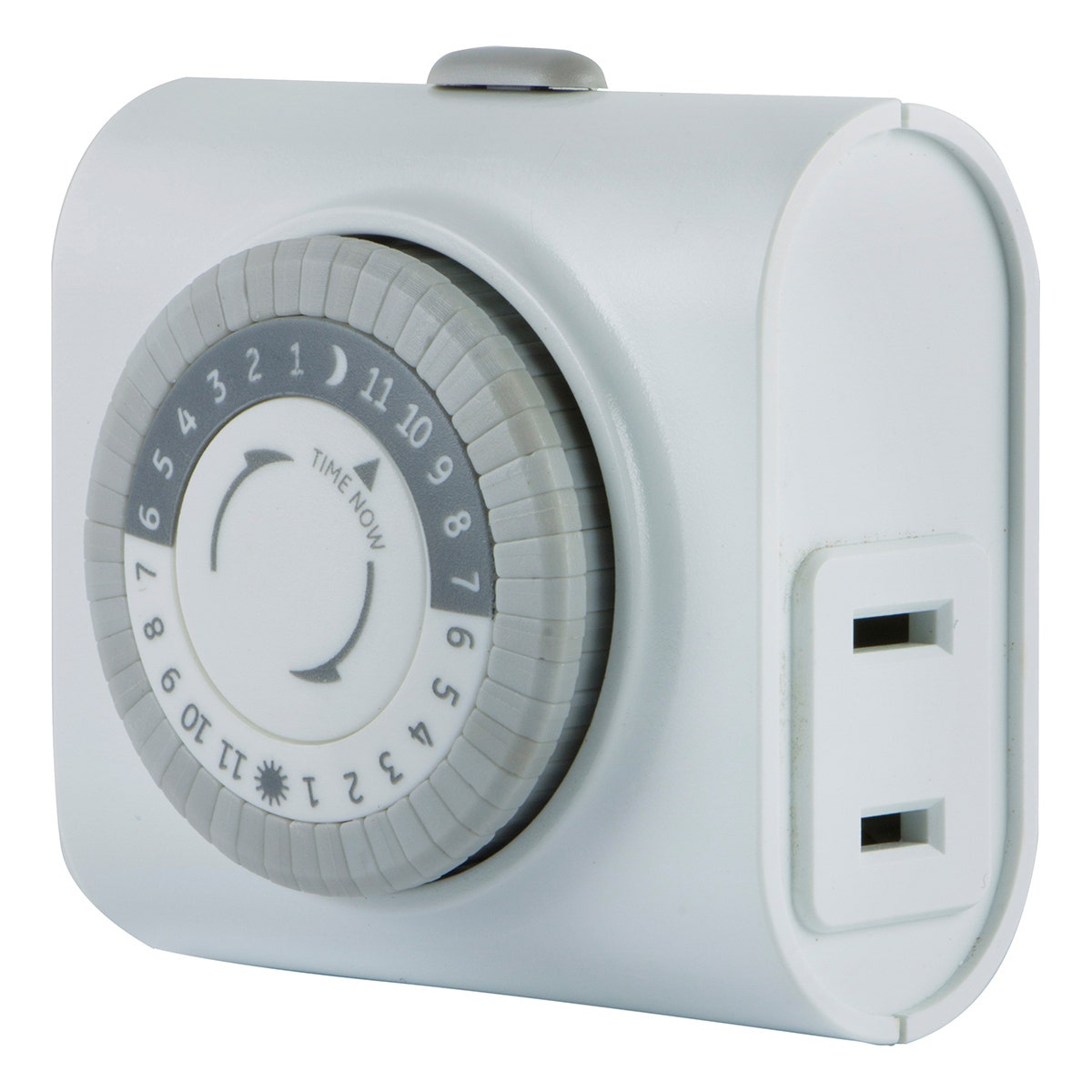 GE Indoor Plug-In 24-Hour Mechanical Timer, White