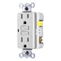 GE GFCI Receptacle with LED Indicator, White