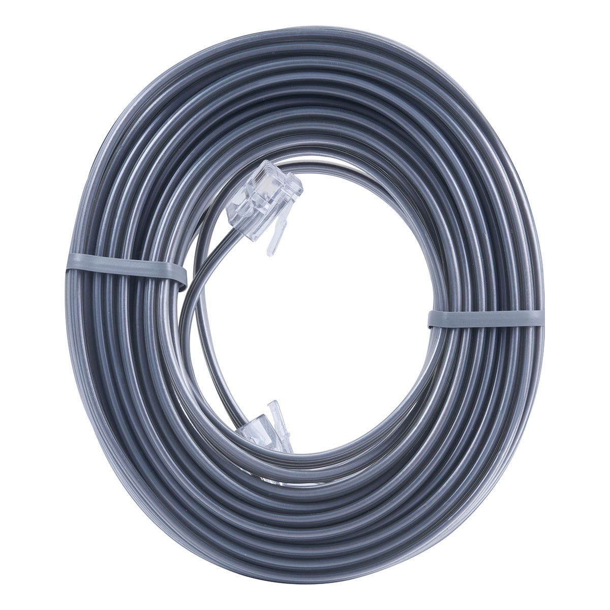 Power Gear 15 ft. Phone Line Cord, Gray