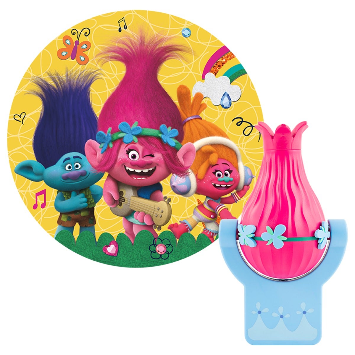 Trolls Projectables LED Light Sensing Night Light, Poppy Figure