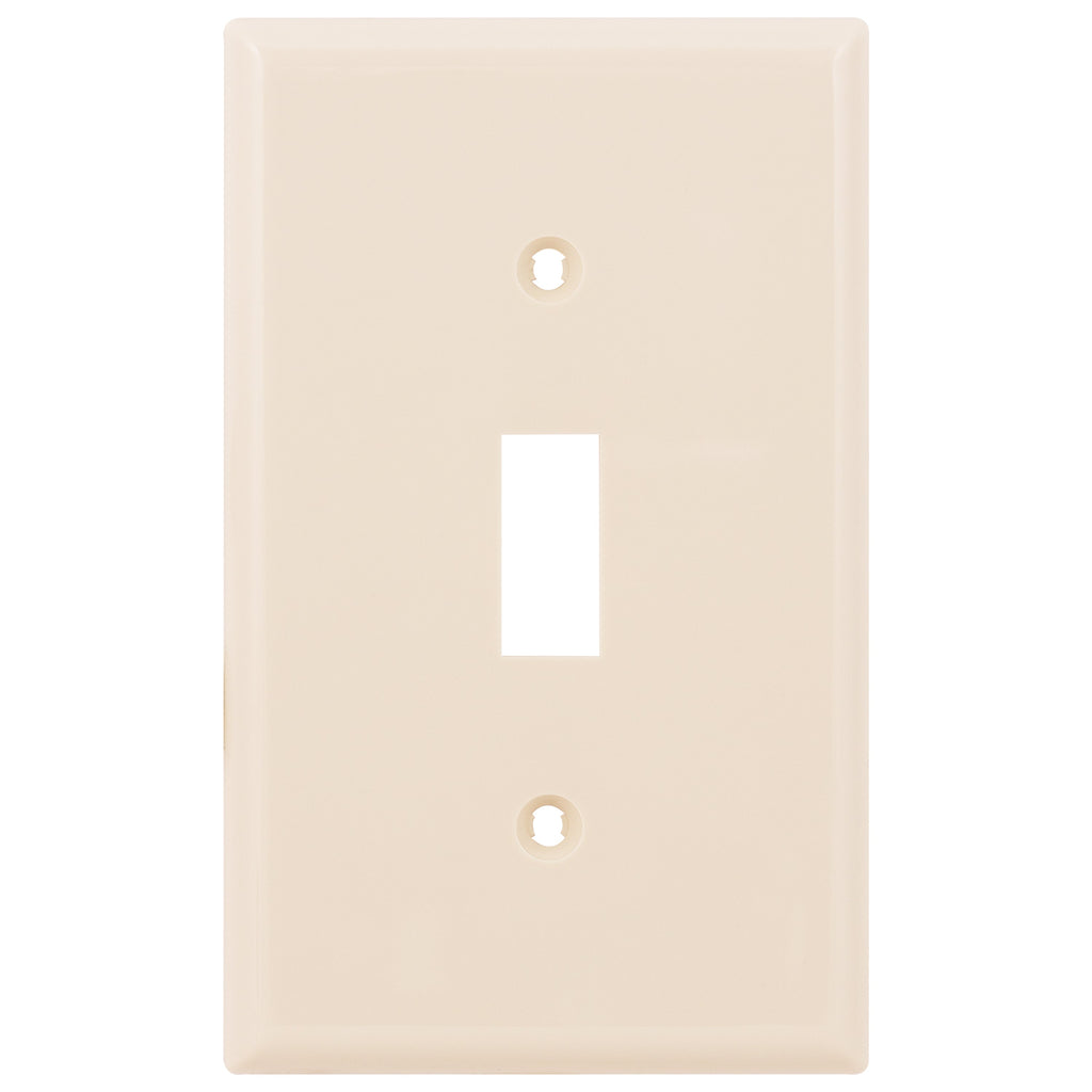 Power Gear Single Switch Wallplate, Light Almond