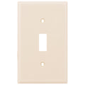 Power Gear Single Switch Wallplate, Light Almond