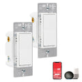 UltraPro WiFi In-Wall Smart Dimmer With QuickFit™ And SimpleWire™, 2 Pack, White