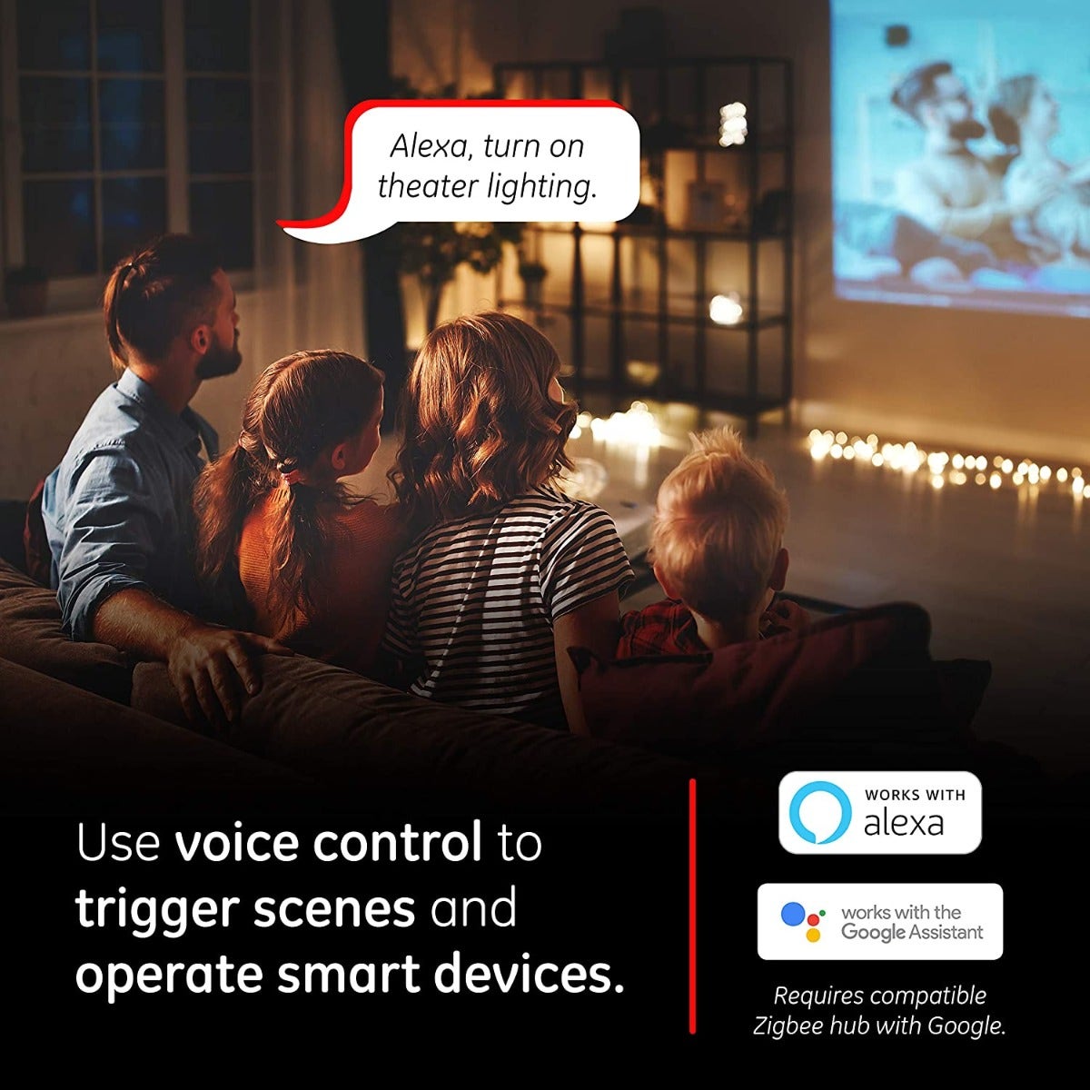 Enbrighten Zigbee In-Wall Smart Dimmer with QuickFit™ and SimpleWire™, White/Almond