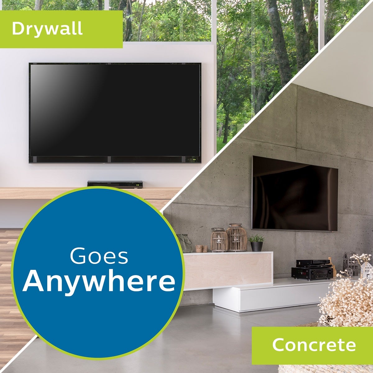 Philips Full-Motion TV Wall Mount, Up to 55in., Black