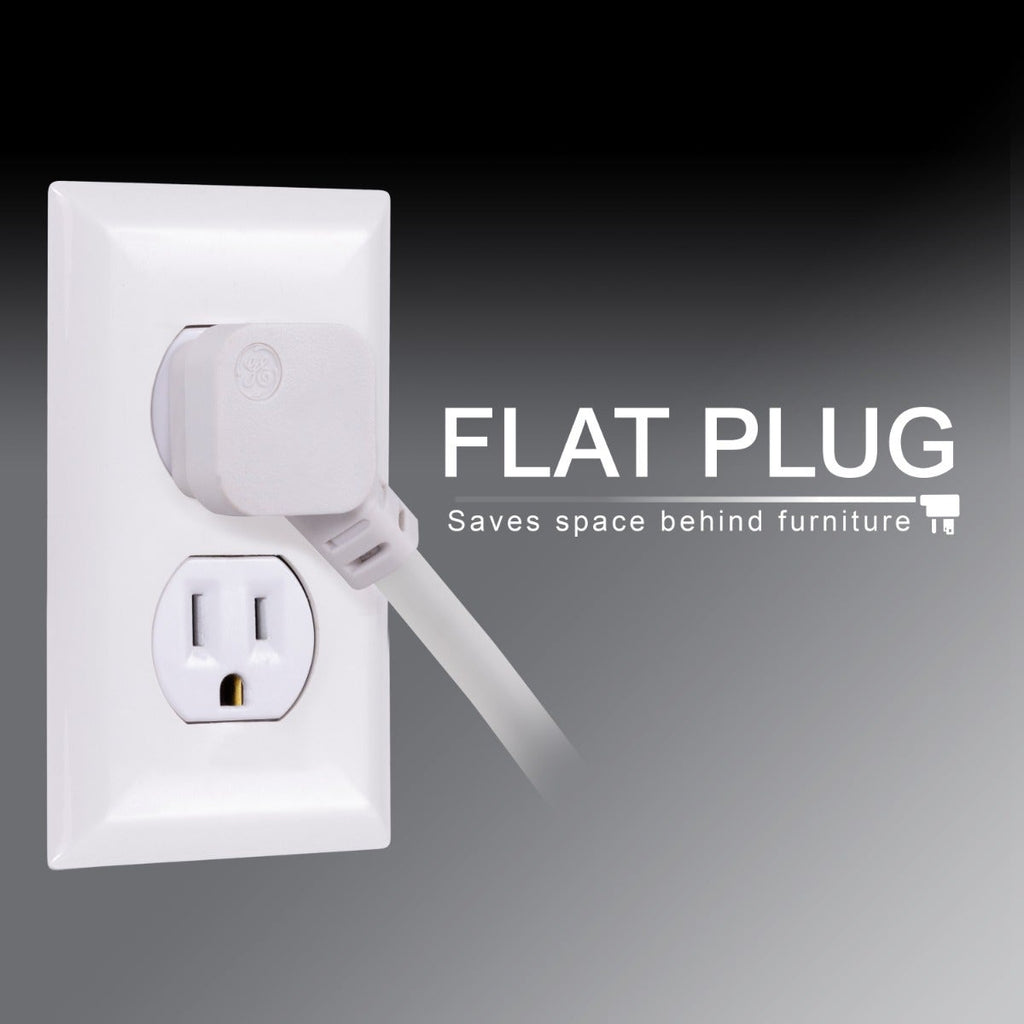 GE 6-Outlet 15ft. Surge Protector, White