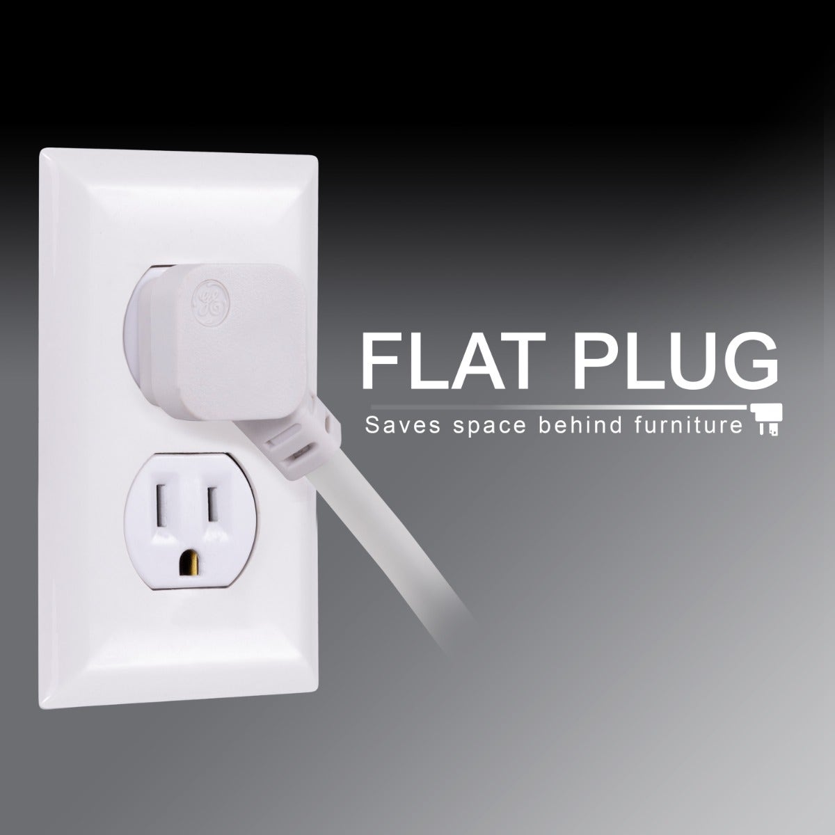 GE 6-Outlet 20ft. Surge Protector, White