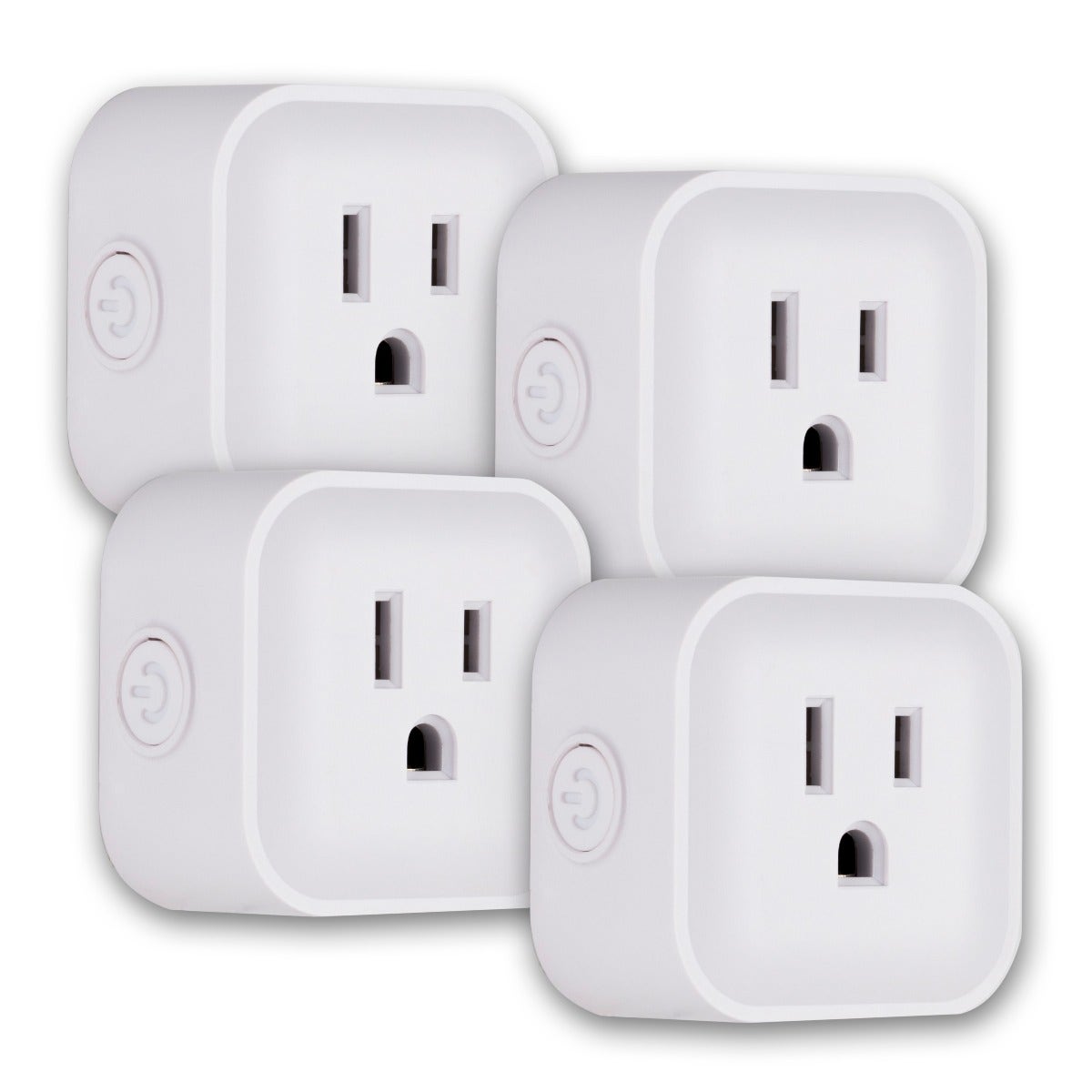 UltraPro Plug-In Mini WiFi Smart Switch, 4 Pack, White