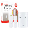 GE Plug-In 8-Chime Wireless Door Chime Kit with 2-Push Buttons, White