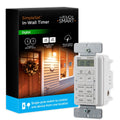 myTouchSmart Indoor In-Wall Simple Set Digital Timer, White