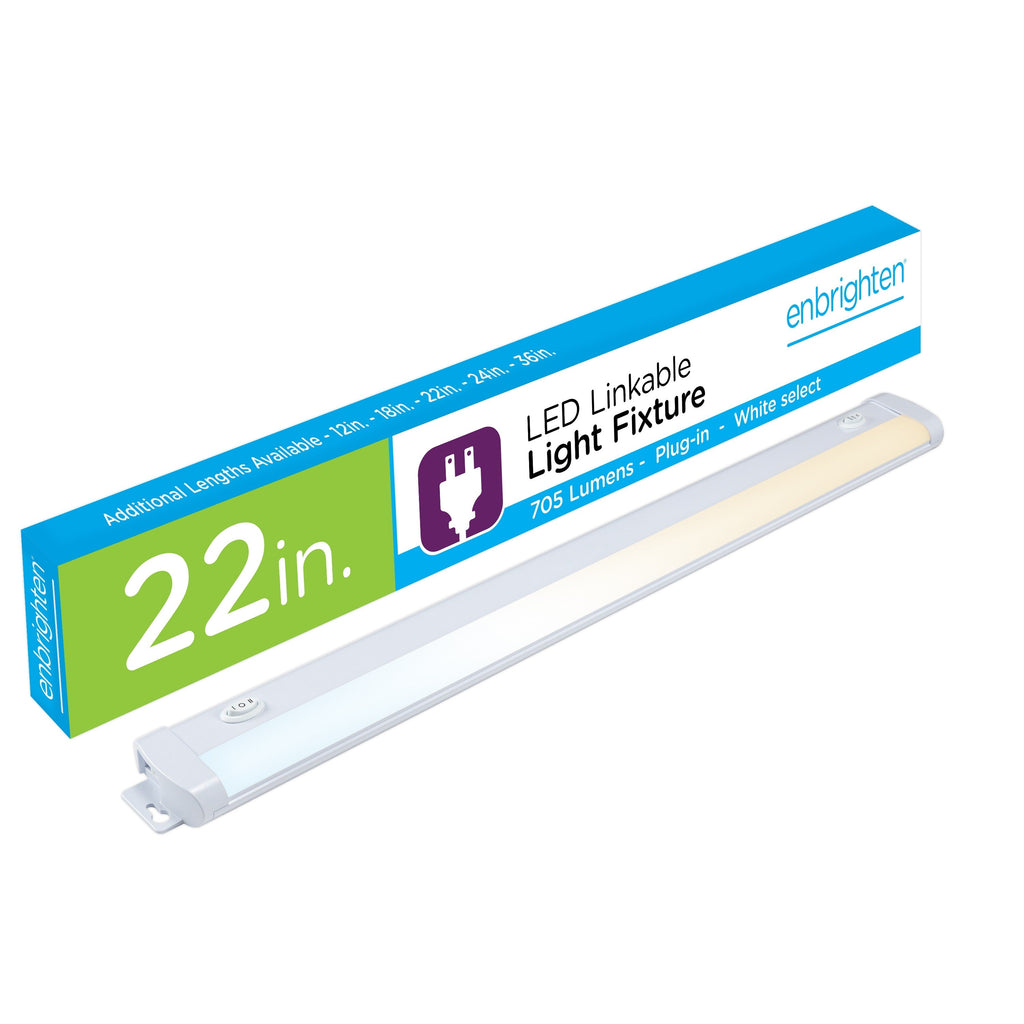 Enbrighten 22in. LED Light Fixture with White Select