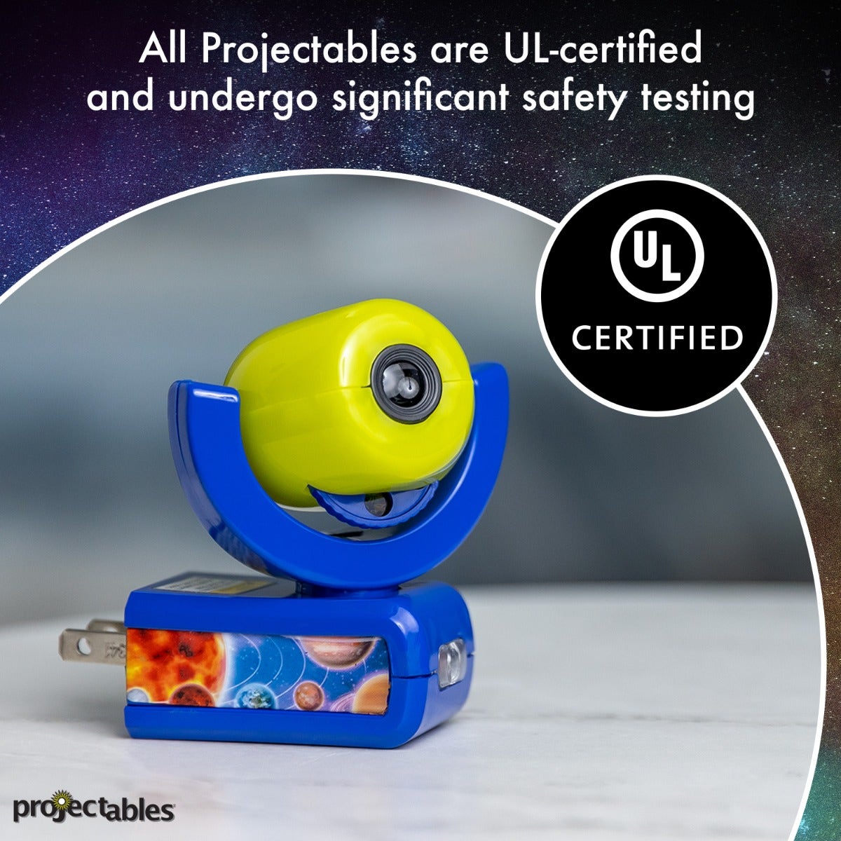 Projectables Outdoor Fun Light Sensing 6-Image LED Night Light, Blue