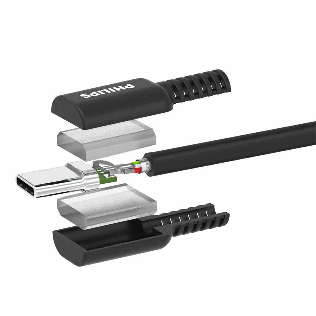 Philips 6ft. USB-C Charging Cable, Black