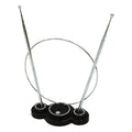 GE Traditional Loop and Rabbit Ears HD Antenna, Black