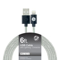 GE 6ft. USB-A Lightning Charging Cable, Silver