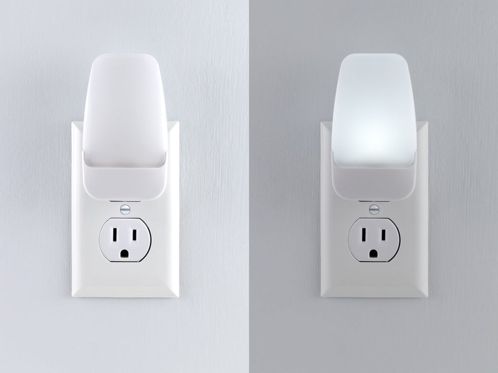 GE Light Sensing LED Night Light, 4 Pack, White