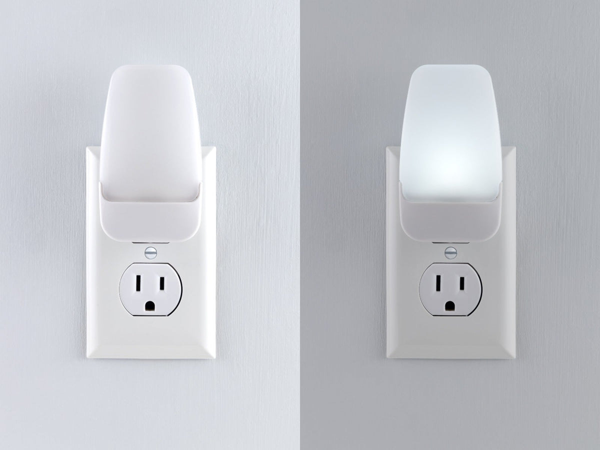GE Light Sensing LED Night Light, 4 Pack, White