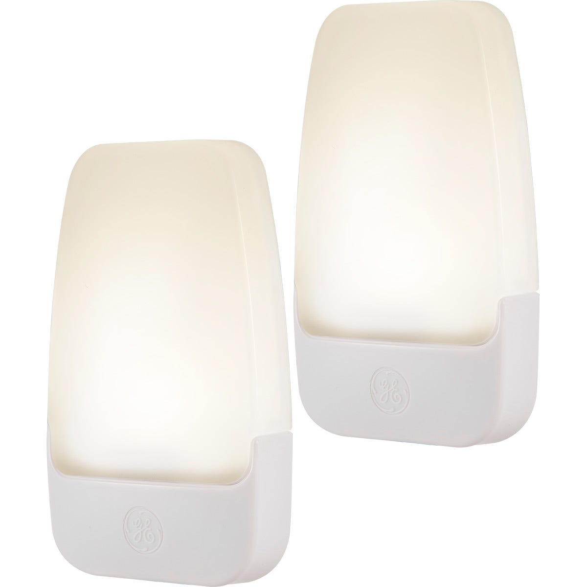 GE Light Sensing LED Night Light, 2 Pack, White