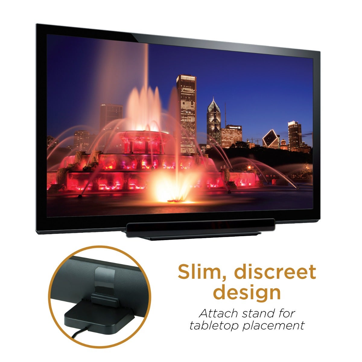 UltraPro HD Amplified Antenna with PureAmp™ Technology, Black