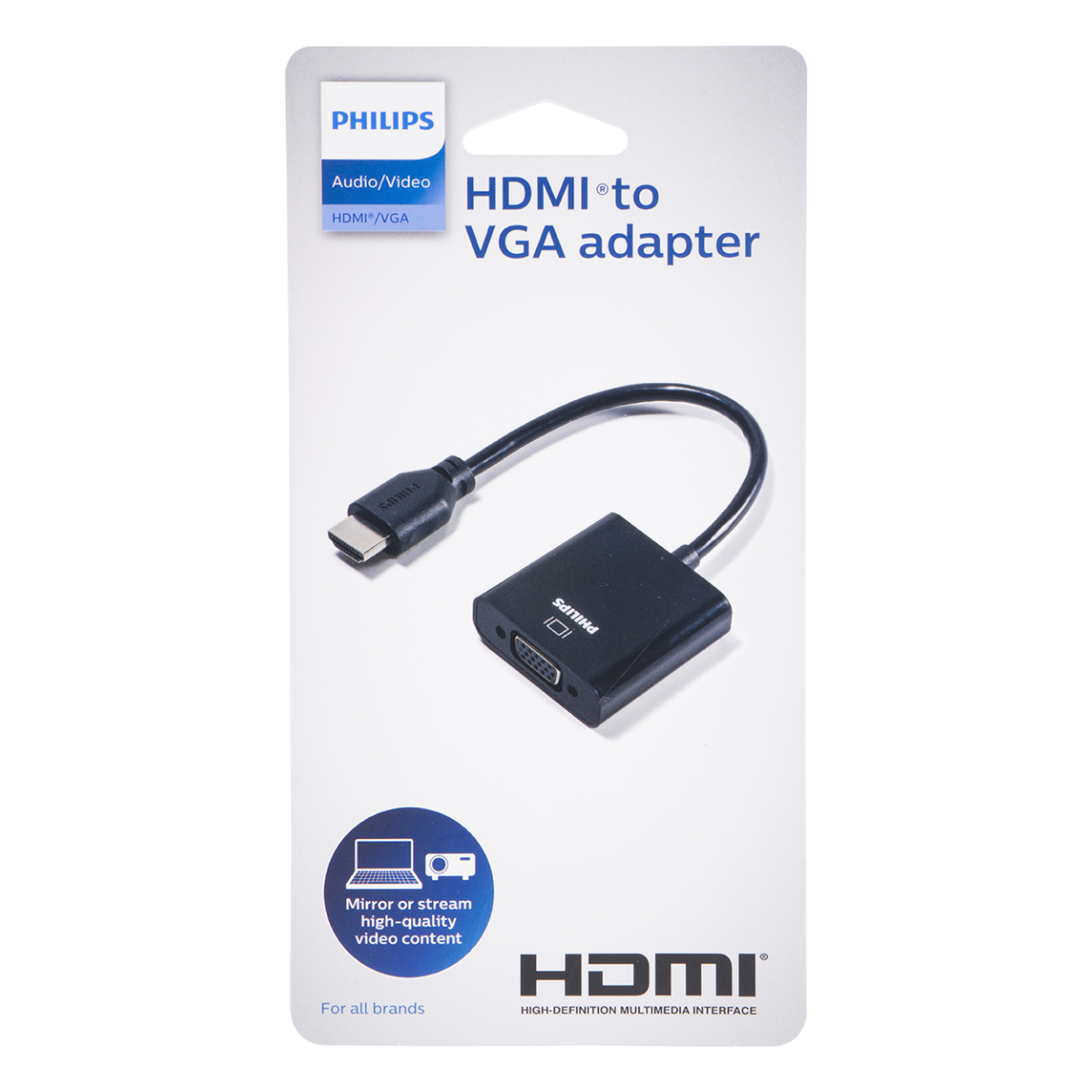 Philips HDMI to VGA Adapter, Black