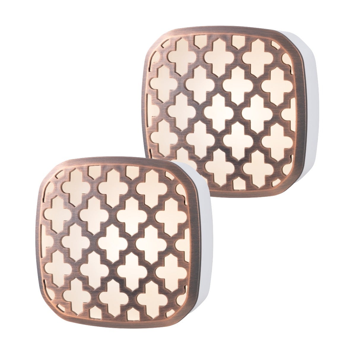 Lights by Night Light Sensing LED Night Light, 2 Pack, Bronze