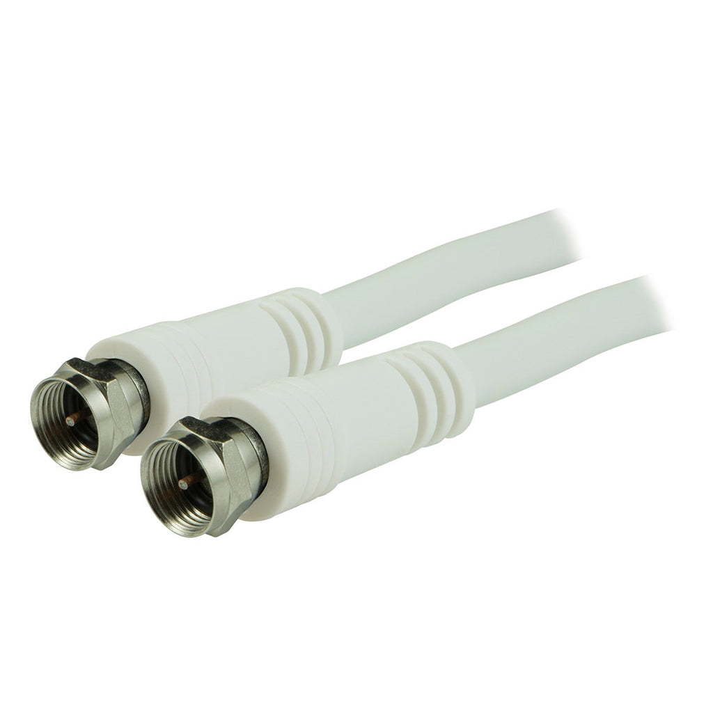 GE 25ft. RG6 Coaxial Cable, F-Type Connectors, White