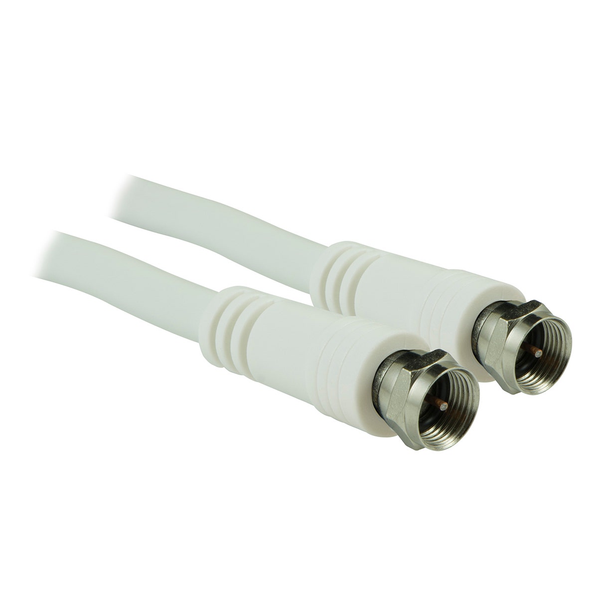 GE 6ft. RG6 Coaxial Cable with F-Type Connectors, White
