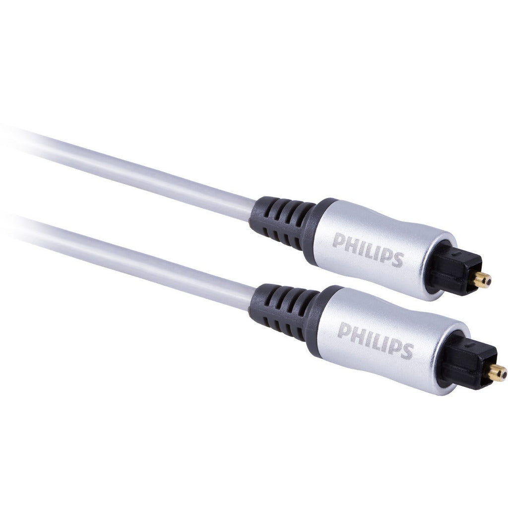 Philips Elite 6 ft. Toslink Cable, Silver