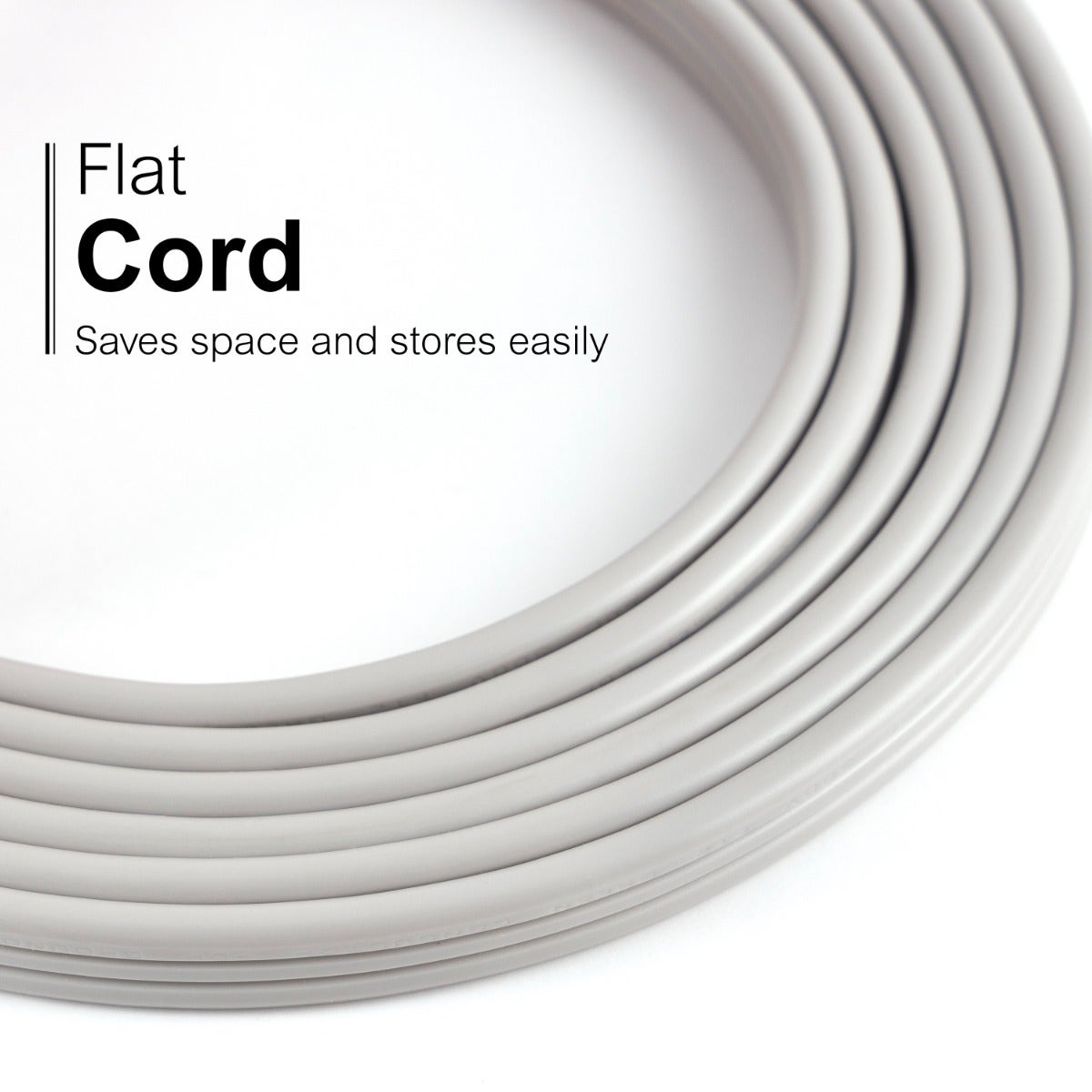 GE 3-Outlet 3ft. Extension Cord with Right-Angle Plug, Gray