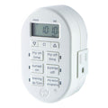 myTouchSmart Indoor Plug-In SunSmart Digital Timer, White