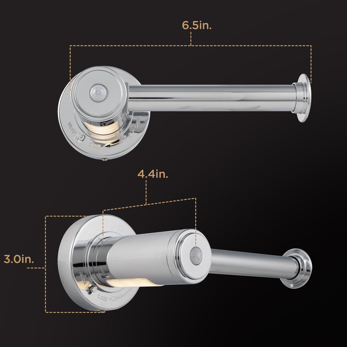 Enbrighten LED Motion Sensing Toilet Paper Holder Light, Chrome