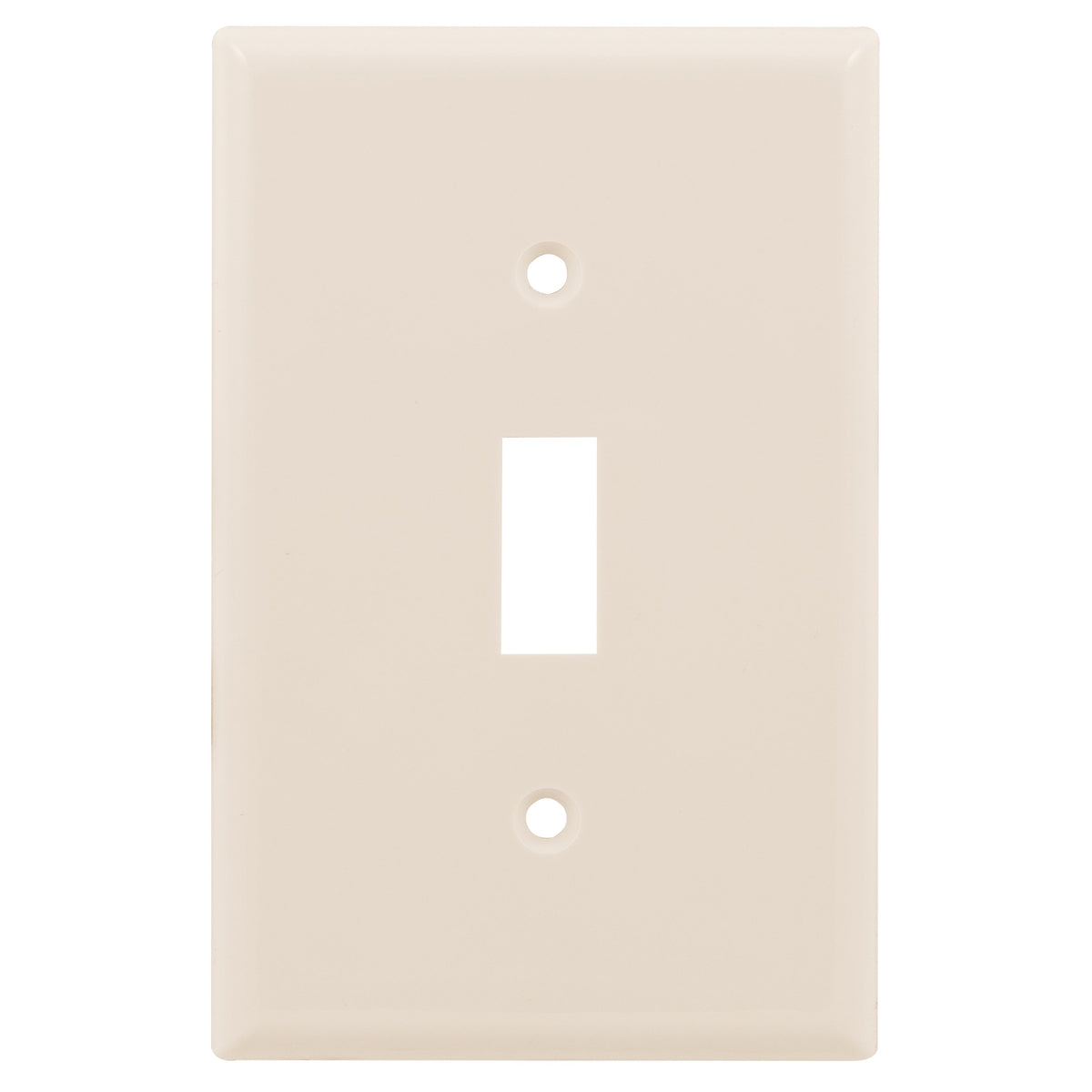 Power Gear Oversized Single Switch Wallplate, Light Almond