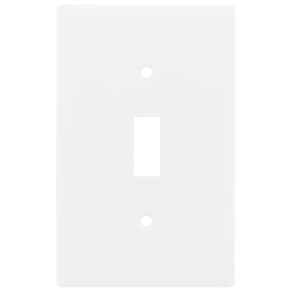 Power Gear Single Oversized Wall Plate Cover, White