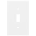 Power Gear Single Oversized Wall Plate Cover, White