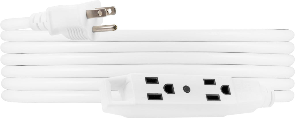UltraPro 3-Outlet 25ft. Extension Cord, White