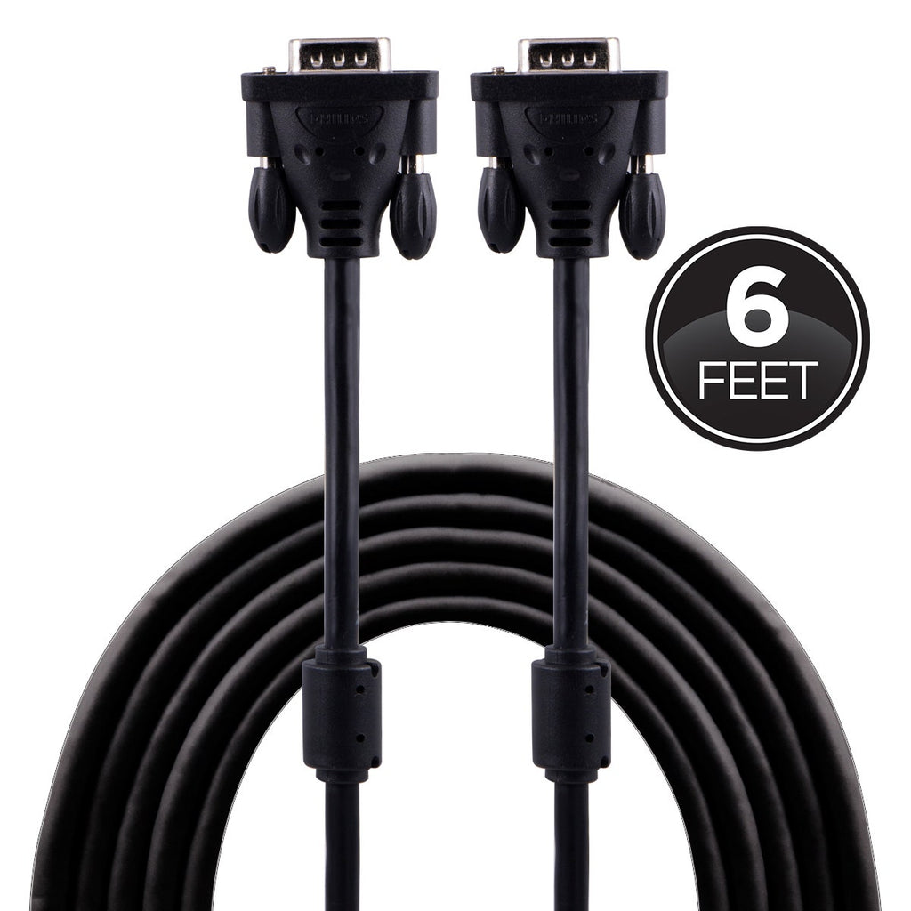 Philips 6 ft. VGA/SVGA Cable, Black