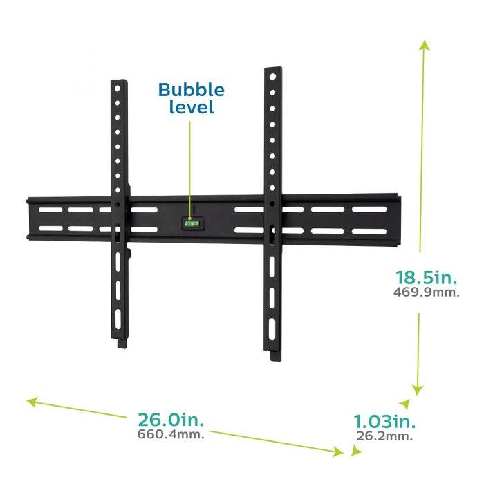 Philips Fixed TV Wall Mount, Up To 90in., Black