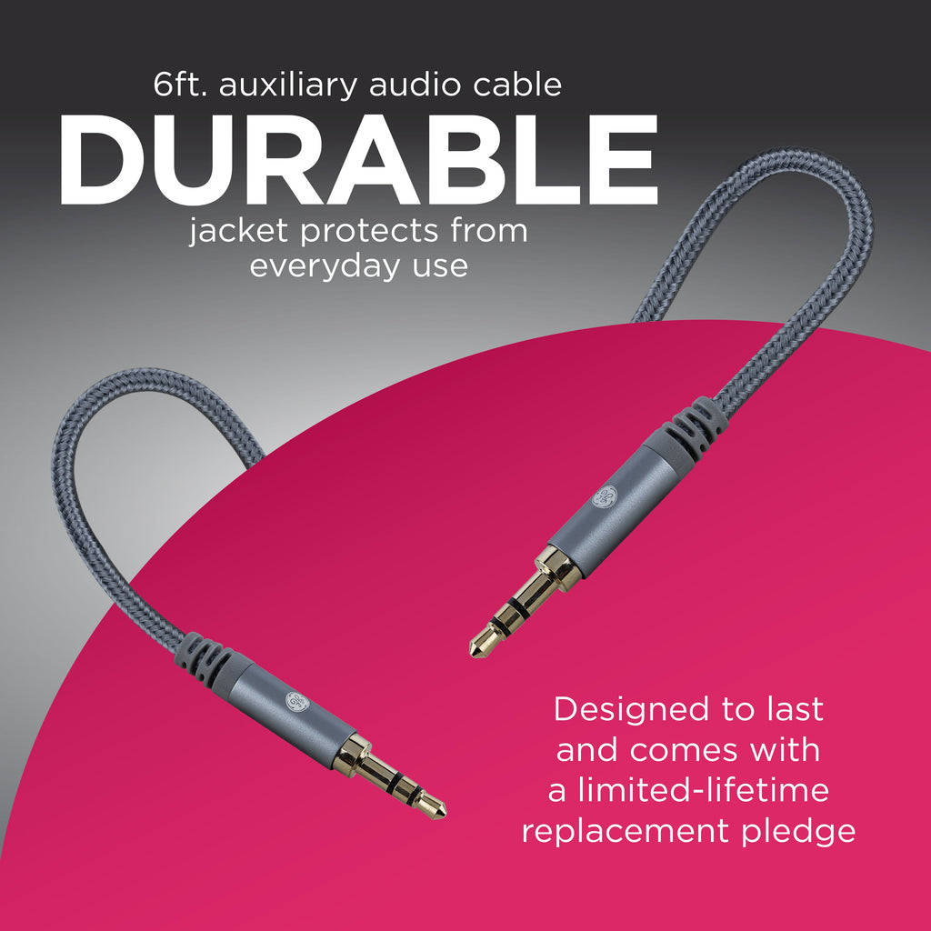 GE-branded 6ft. 3.5mm Audio Cable