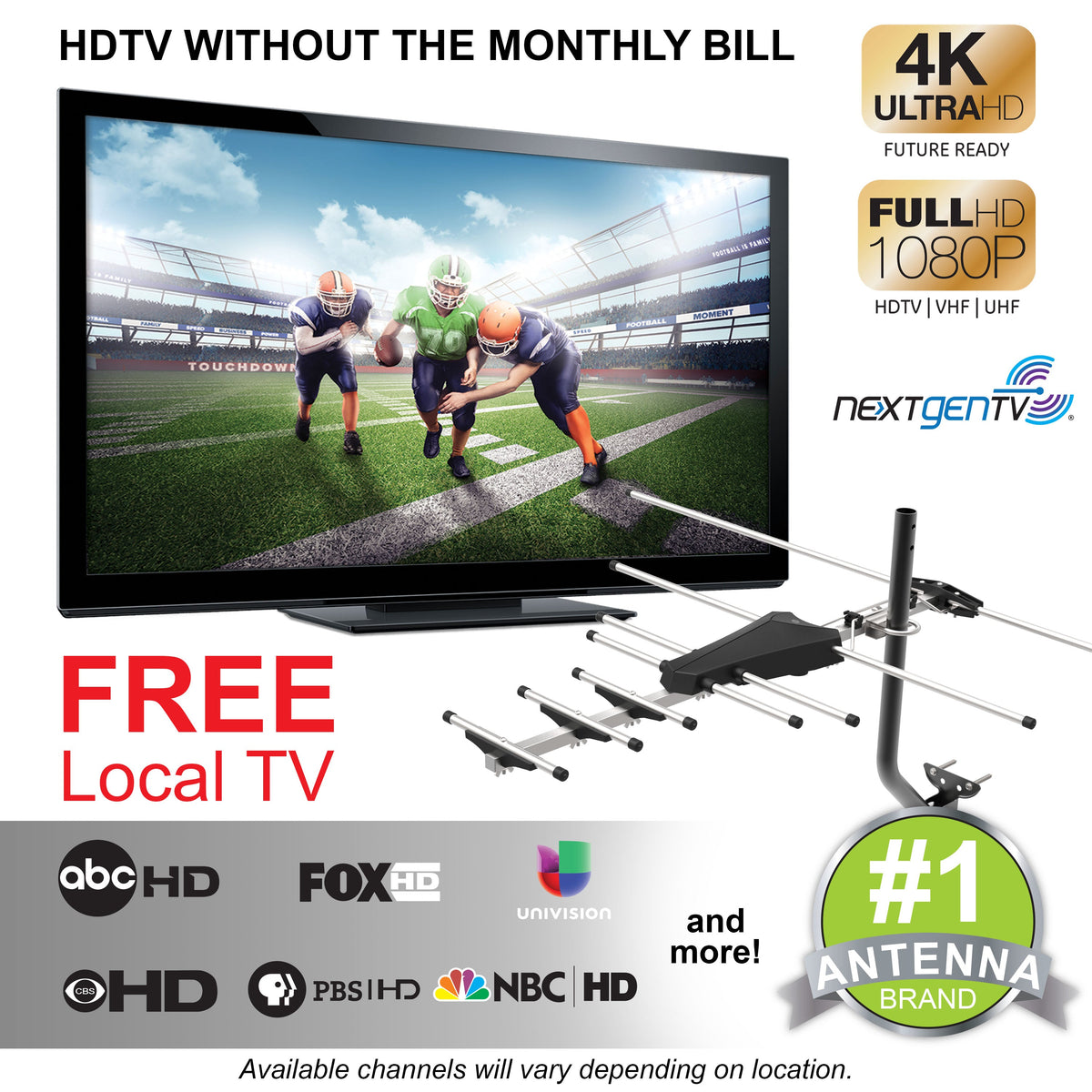 GE UltraPro Outdoor Yagi TV Antenna