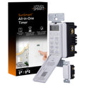 myTouchSmart SunSmart Indoor In-Wall All-in-One Digital Timer, White